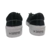 SkidGrip Pantofi casual din pânză, cu talpă joasă, stil retro, negru-alb