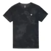 Spălat Retro Casual Mânecă scurtă Negru