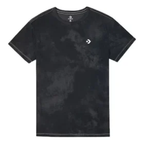 Spălat Retro Casual Mânecă scurtă Negru