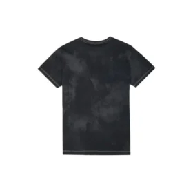 Spălat Retro Casual Mânecă scurtă Negru