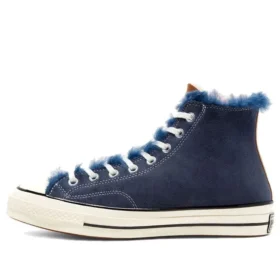 Tri Panel x Chuck 70 Hi „Navy Shearling”
