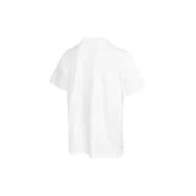 Tricou alb cu guler rotund și imprimeu pe piept, Converse pentru bărbați, culoare solidă