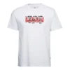 Tricou alb cu guler rotund și mâneci scurte Converse pentru bărbați