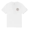 Tricou alb, larg, cu guler rotund, imprimeu alfabet și logo brodat, Converse x Keith Haring Crossover, pentru bărbați