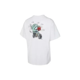 Tricou Biking World Mărimi asiatice „Alb”