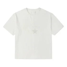 Tricou brodat Chuck 70S, mărimi asiatice „Alb”