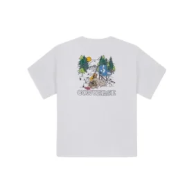 Tricou Campside Mărimi asiatice „Alb”