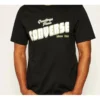 Tricou casual cu mânecă scurtă Converse pentru bărbați, cu imprimeu cu litere, negru