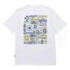 Tricou casual cu mânecă scurtă Converse pentru bărbați, cu imprimeu logo, alb