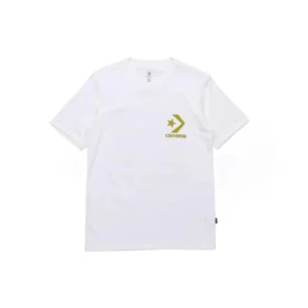 Tricou casual cu mânecă scurtă Converse pentru bărbați, cu imprimeu logo, alb Tricou casual cu mânecă scurtă Converse pentru bărbați, cu imprimeu logo, alb