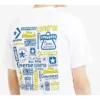 Tricou casual cu mânecă scurtă Converse pentru bărbați, cu imprimeu logo, alb