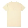 Tricou casual cu mânecă scurtă, croi lejer, logo brodat, mărime asiatică „Galben deschis”