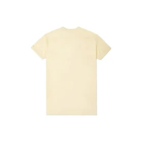 Tricou casual cu mânecă scurtă, croi lejer, logo brodat, mărime asiatică „Galben deschis”