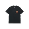 Tricou casual cu mânecă scurtă și imprimeu logo Converse pentru bărbați, negru