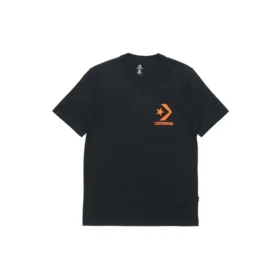 Tricou casual cu mânecă scurtă și imprimeu logo Converse pentru bărbați, negru Tricou casual cu mânecă scurtă și imprimeu logo Converse pentru bărbați, negru