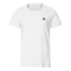 Tricou casual cu mânecă scurtă și logo, alb