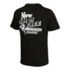 Tricou casual pentru bărbați Converse cu imprimeu pe spate, guler rotund și mâneci scurte, negru