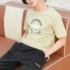 Tricou Chuck cu patch-uri, mărimi asiatice „Olive Aura”