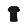 Tricou clasic, basic, cu croială slim, imprimeu, mânecă scurtă, negru