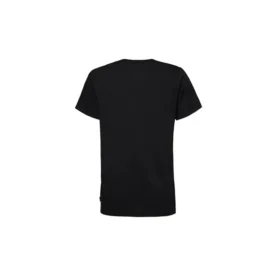 Tricou clasic, basic, cu croială slim, imprimeu, mânecă scurtă, negru