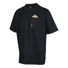 Tricou Cloud Pocket Mărimi asiatice „Negru”