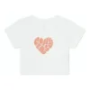 Tricou Colourful Heart Asia Sizing „Alb”