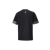 Tricou Converse City cu mâneci scurte pentru bărbați, cu manșete în culori contrastante, sport, guler rotund, negru