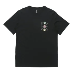 Tricou Converse Creative Sports cu guler rotund și mâneci scurte, negru, pentru bărbați Tricou Converse Creative Sports cu guler rotund și mâneci scurte, negru, pentru bărbați
