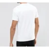 Tricou Converse pentru bărbați din bumbac pur, cu litere, mânecă scurtă, alb