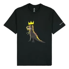 Tricou Converse x Basquiat Pez Dispenser, mărimi asiatice, „Negru” Tricou Converse x Basquiat Pez Dispenser, mărimi asiatice, „Negru”