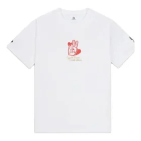 Tricou Converse x LFC Mărimi Asia „Alb”