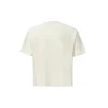 Tricou cropped Shapes Box, mărimi asiatice „Alb”