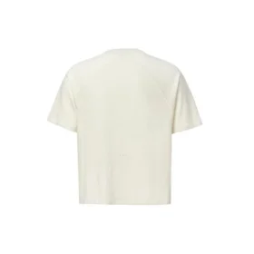 Tricou cropped Shapes Box, mărimi asiatice „Alb”