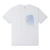 Tricou cu buzunar cu fermoar, mărimi asiatice „Alb”