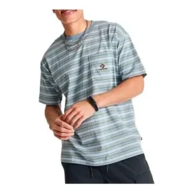 Tricou cu buzunar, dungi și model în zig-zag, mărimi asiatice „Albastru deschis” Tricou cu buzunar, dungi și model în zig-zag, mărimi asiatice „Albastru deschis”