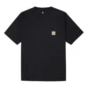 Tricou cu buzunar, mărimi asiatice „Negru”