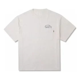 Tricou cu buzunar pentru skateboard, mărimi asiatice „Beige” Tricou cu buzunar pentru skateboard, mărimi asiatice „Beige”