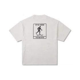 Tricou cu buzunar pentru skateboard, mărimi asiatice „Beige” Tricou cu buzunar pentru skateboard, mărimi asiatice „Beige”