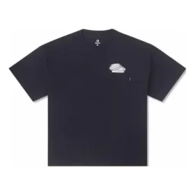 Tricou cu buzunar pentru skateboard, mărimi asiatice „Negru” Tricou cu buzunar pentru skateboard, mărimi asiatice „Negru”