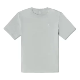 Tricou cu croială standard Go-To cu broderie în formă de stea și model chevron, mărimi asiatice „Gri” Tricou cu croială standard Go-To cu broderie în formă de stea și model chevron, mărimi asiatice „Gri”