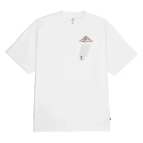 Tricou cu grafică Cloud Pocket, mărimi asiatice „Alb”