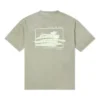 Tricou cu grafică de surf pentru activități de vară, mărimi asiatice „Verde”