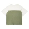 Tricou cu grafică Shapes Triangle Raglan, mărimi asiatice „Egret”