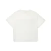Tricou cu grafică Shapes Triangle Raglan, mărimi asiatice „Egret”