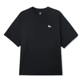 Tricou cu guler rotund și patch Chuck Taylor, mărimi asiatice „Negru”