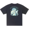 Tricou cu imprimeu ciuperci Mărimi asiatice „Black Teal”