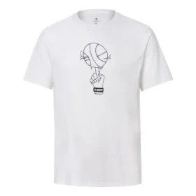 Tricou cu imprimeu de baschet „Alb”