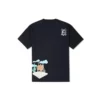Tricou cu imprimeu Desert, mărimi asiatice „Negru”