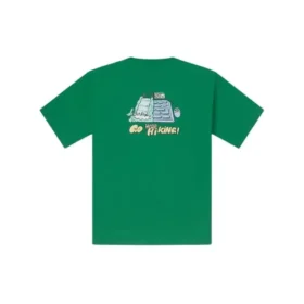 Tricou cu imprimeu grafic de vară pentru exterior, mărimi asiatice „Verde” Tricou cu imprimeu grafic de vară pentru exterior, mărimi asiatice „Verde”