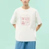 Tricou cu imprimeu grafic, mărime asiatică „Alb”